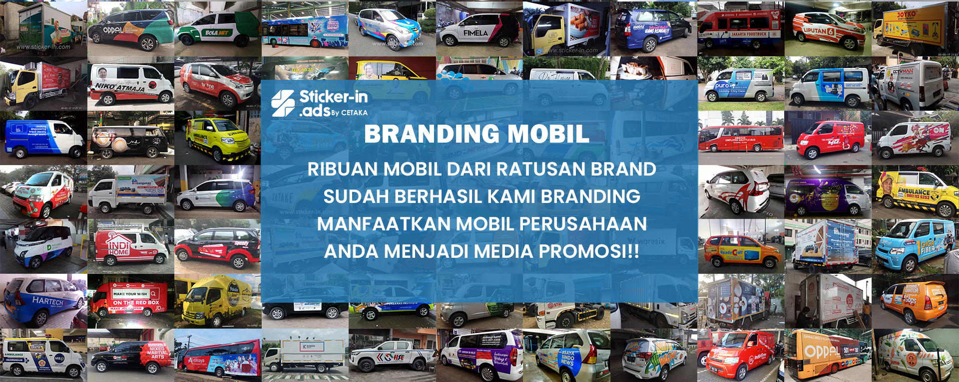 Branding mobil dan branding kantor sticker mobil